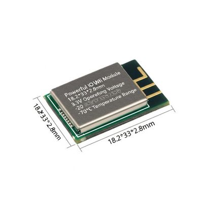 Güçlü IoT WiFi Modülü 18.2*33*2.8mm 3.3V Çalışma Voltajı -20 ila 70°C Sıcaklık aralığı
